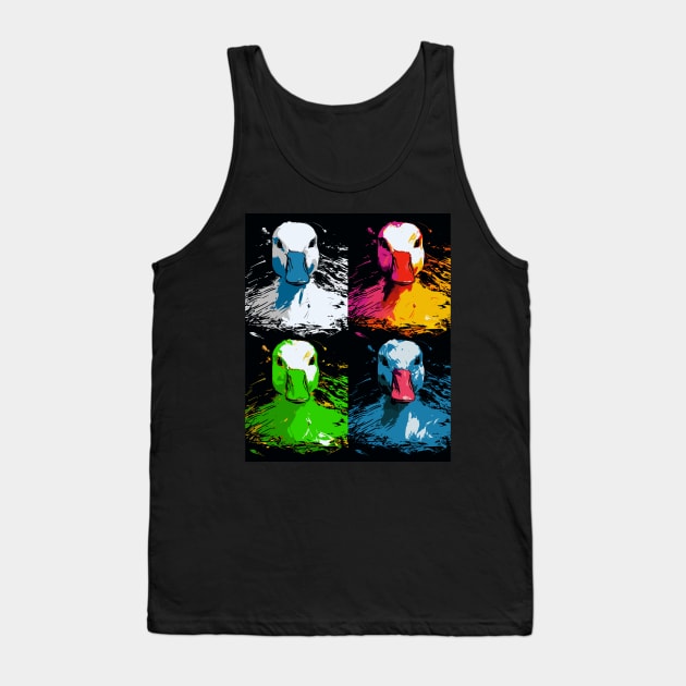 Funny Ducks Geese Meme Men Kids Women Funny Duck Goose Tank Top by KsuAnn